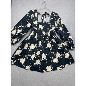 Sofie The Label Womens Babydoll Tiered Floral Flare Dress S Cottagecore Prairie